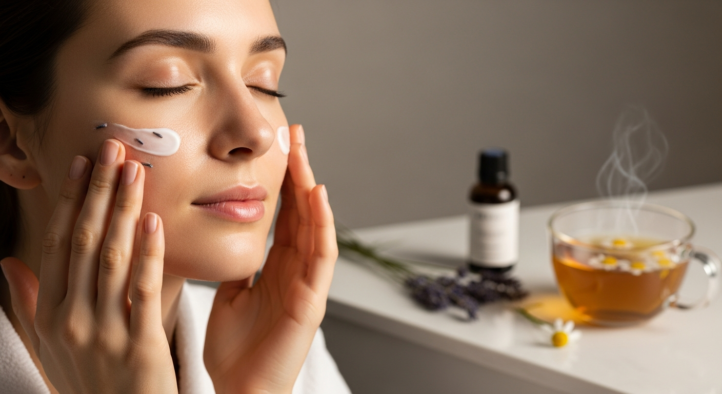 End Your Day Wired? Unwind & Soothe Stressed Skin with a Calming Ritual - struggling to unwind, stressed skin relief, calming bedtime ritual